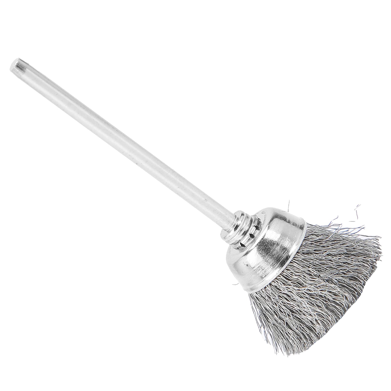 Nail Art Bits Cleaning Brush, Nail Drill Bit Cleaning Brush Practical Durable for Remove Burrs for Cleaning for Polishing(Silver copper wire brush)
