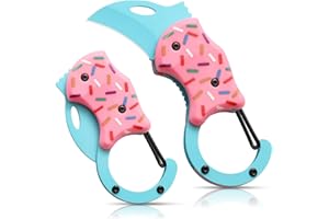 10cm Folding Pocket Knife with Stainless Steel Blade – Compact EDC Utility Tool for Cutting, DIY, Everyday Tasks (pink colour