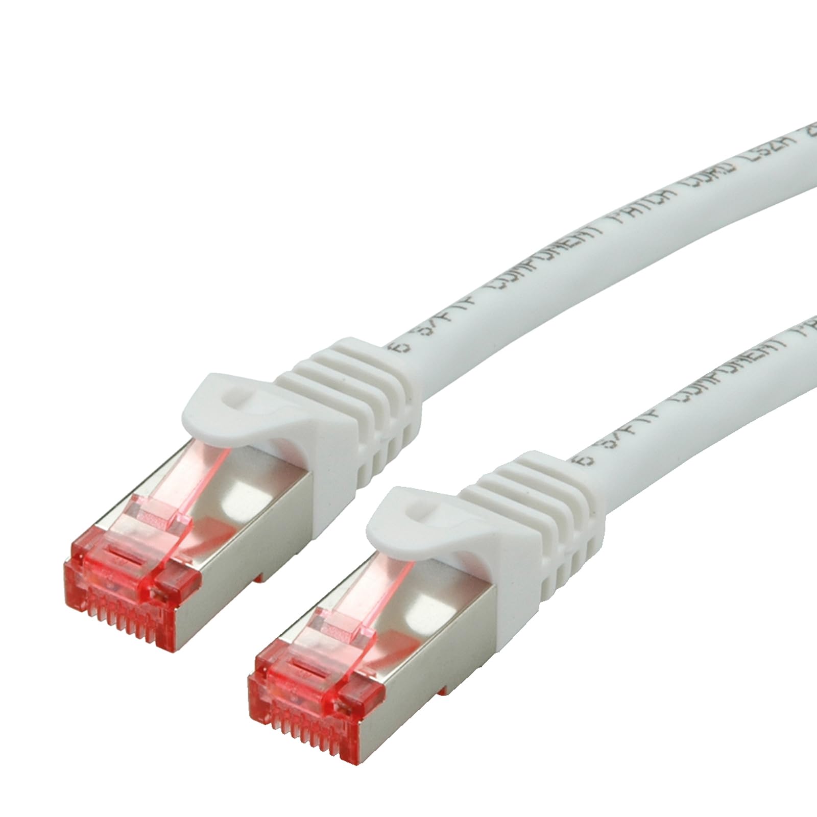 Roline S/FTP Patch cable Cat 6 Component Level LSOH, white, 3 m