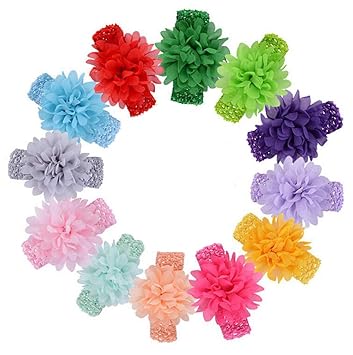 baby hair bands with flowers