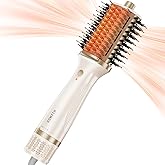 GOMYTH Upgraded 5-in-1 Blow Dryer Brush with Heated Comb - Volumizer Hair Dryer Brush for Wet & Dry Hair, Ideal for Thick Cur