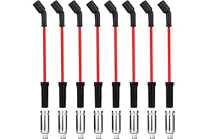 Ozikutech 8-Pack Spark Plug Wires Set Compatible with Chevy Silverado Tahoe Suburban Avalanche GMC Sierra Yukon Cadillac Esca