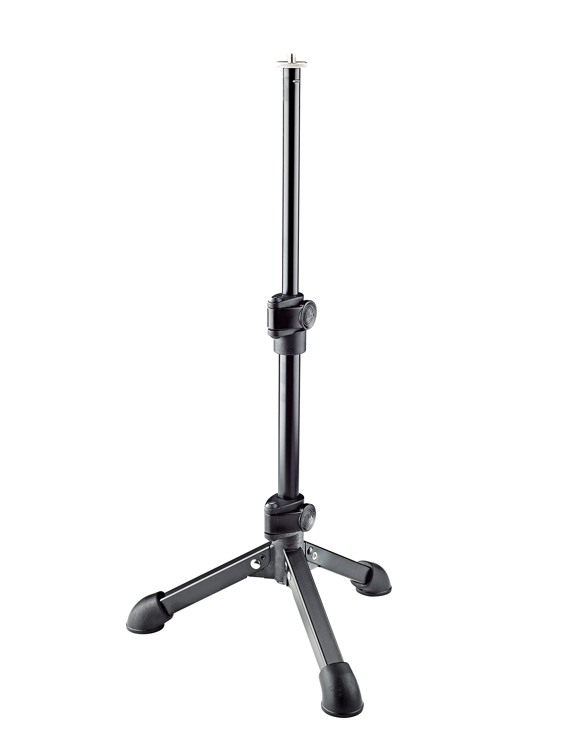 Konig & Meyer 23150-100-55 Tabletop Microphone Stand with 1/4 inch Thread - Black
