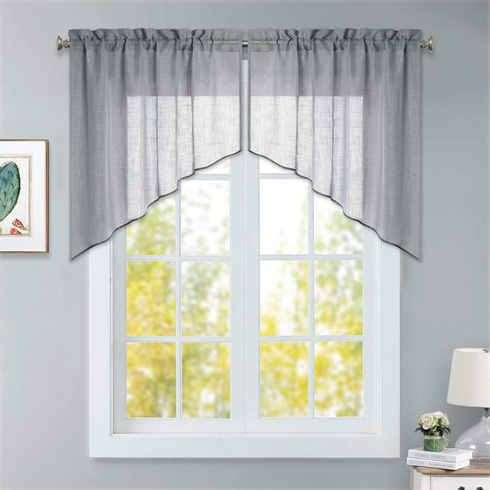 Best Kitchen Curtains Valances And Swags Sheer