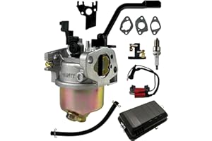 TURBOTUNITY Generator Carburetor for Predator 4000 4375 Champion Honda 3500 4000 3000 4500 3650 Watt 196cc 212cc 224cc Carb, Ignition Coil, Air Filter Parts Tune Up Kit