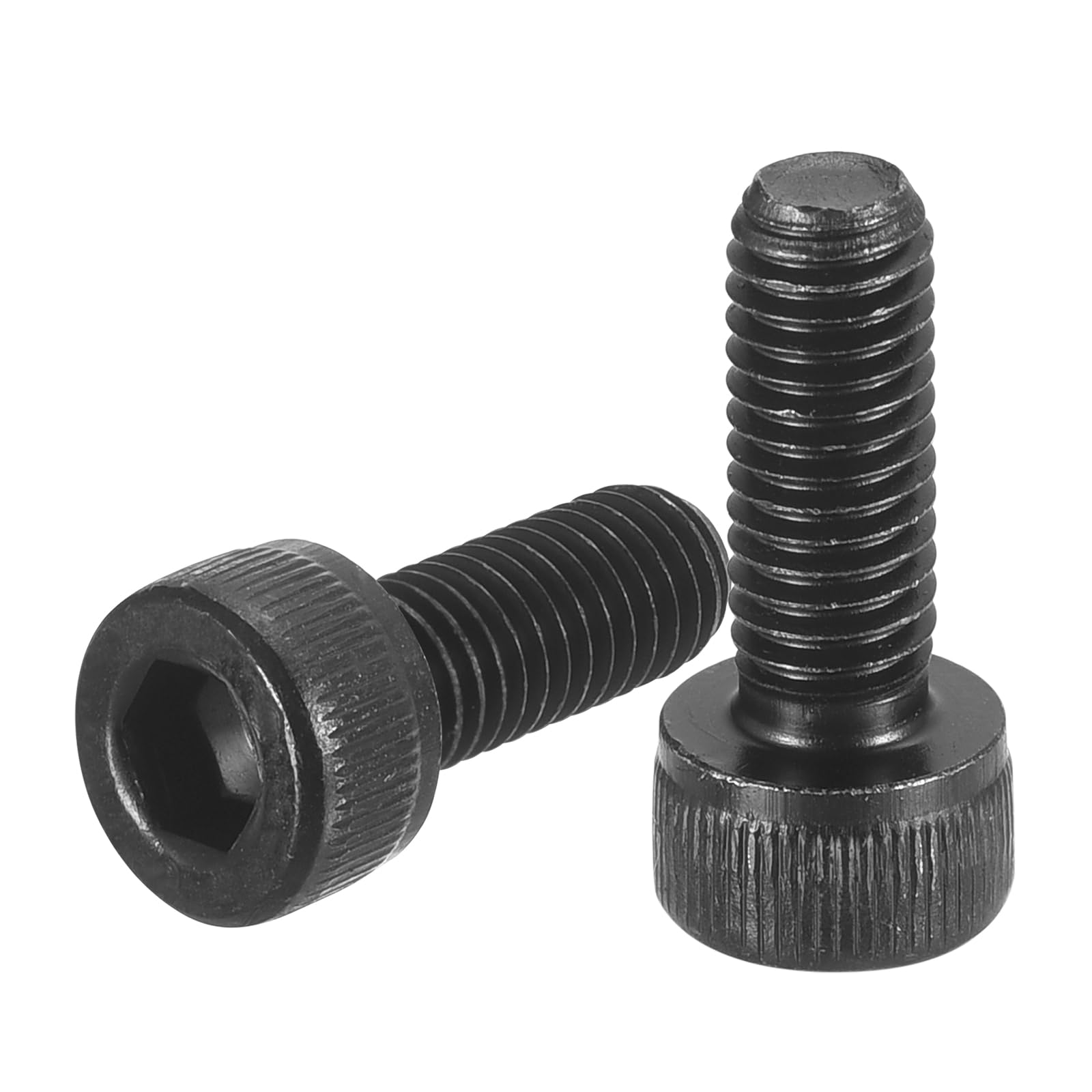 uxcell Hex Socket Bolts (M5-0.8x14), Grade 12.9 Carbon Steel Hex Socket Drive Screws, Black, 50 Pcs