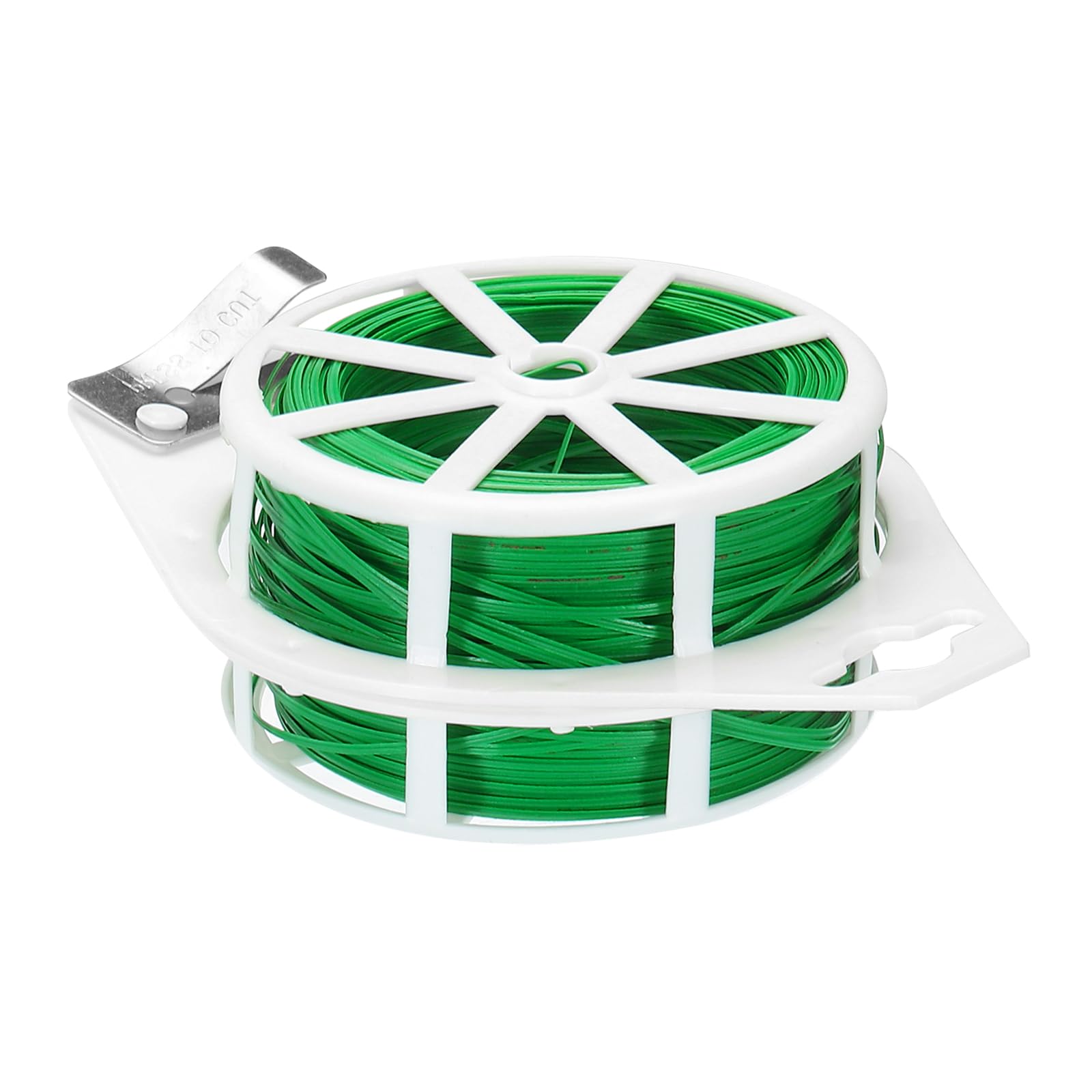 PATIKIL 328ft/100M Twist Ties, PE Garden Plant Ties with Cutter Reusable for Gardening Climbing Vines Office Home Cable Organizing, Green