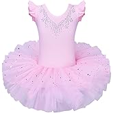 BAOHULU Ballet Leotards for Girls Full Skirted Dance Tutu Dress Party Costumes
