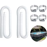Intex Swimming Pool Replacement Hose,1.25" Diameter Filter Pump Hose 2pcs. | Swimming Pool Replacement Hose,59&rdquo; Long 1.25" Diameter,Filter Pump Hose Intex Pools,Compatible with Pump Model 607, 637.