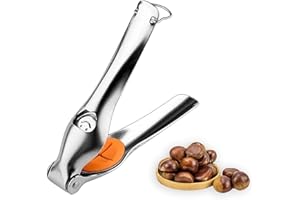 TJ POP Chestnut Cutter, 304 Stainless Steel Chestnut Cracker, Portable Chestnut Opener Clip Peeler, Multifunctional Walnut Ha