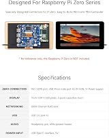 Waveshare 7 inch Touchscreen Kit Raspberry Pi Zero 1024x600 5-point Capacitive view 4