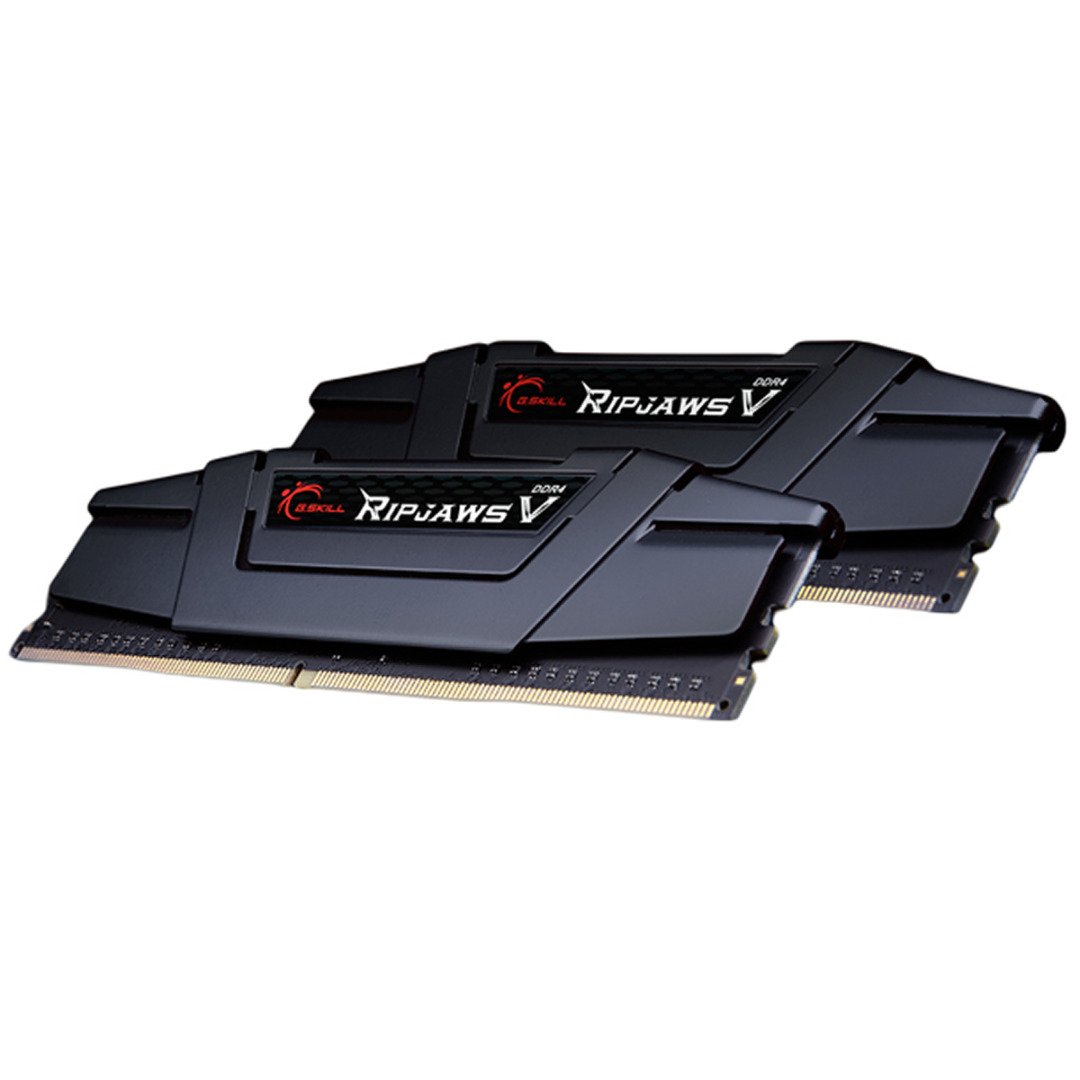 G.SKILL Ripjaws V Series F4-3200C16D-16GVR 16 GB (8 GBx2) DDR4 3200 MHz C16 1.35 V Memory Kit - Classic Black