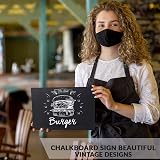 Playcrate Chalkboard Signs 6 Pack Double Sided Mini with Stands Chalk & Eraser view 5