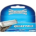 Wilkinson Sword - Quattro Plus Refills - Pack of 4 Blades for Men