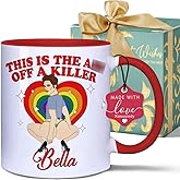 Koouyiedy This is the Ass of a Killer Bella Mug 11OZ Red - Funny Friendship Gifts for Women Birthday - Best Friend Gift for Women Friend Bestie Coworker Boss - Bestie Coffee Mug