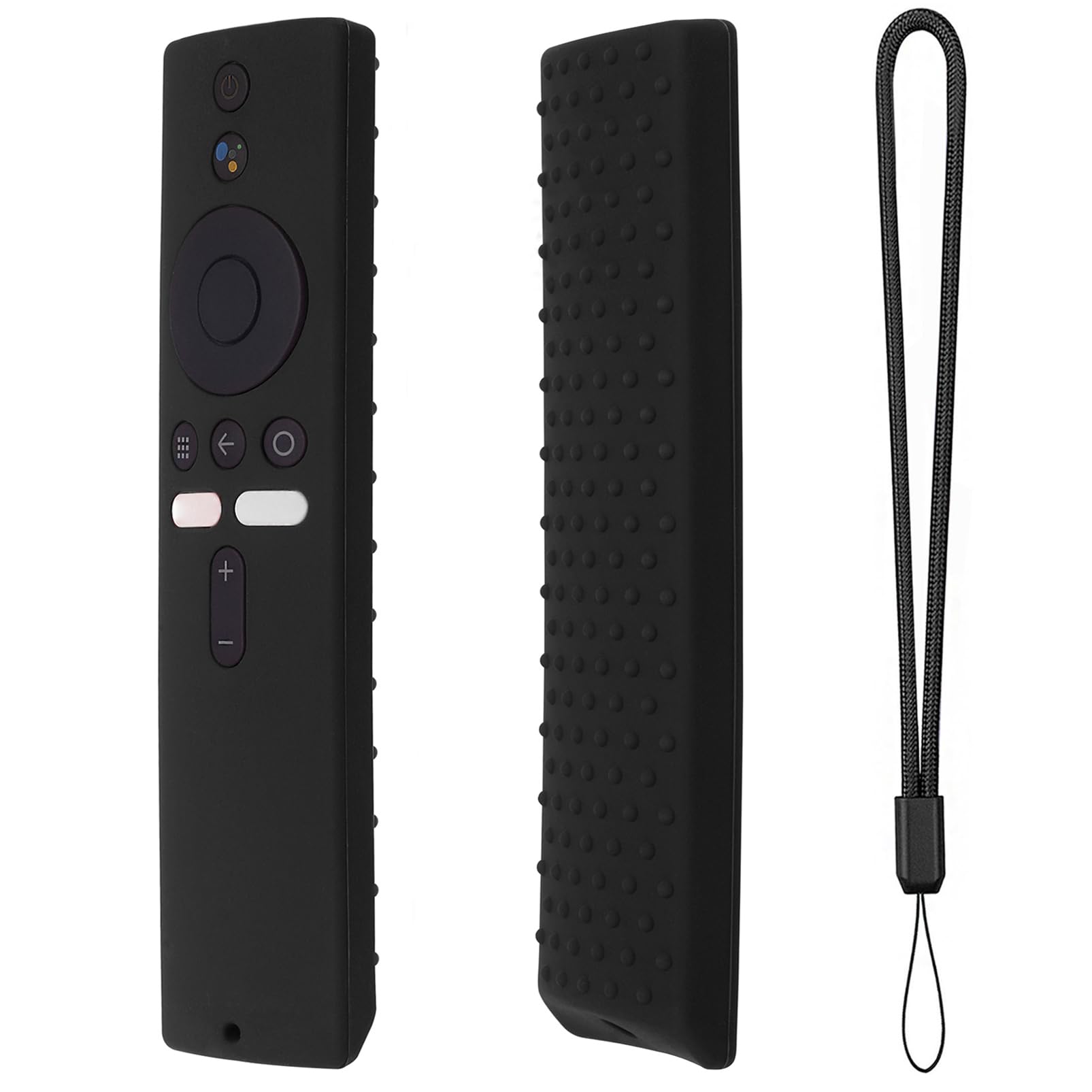 Silicone Case Cover for Mi Box Remote Mi Box S Mi Box S 4K Mi TV Stick Remote Contral XIAOMI Silicone Skin (Black)