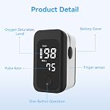 Berrcom Pulse Oximeter SpO2 Pulse Monitor LED Display Batteries Included view 4
