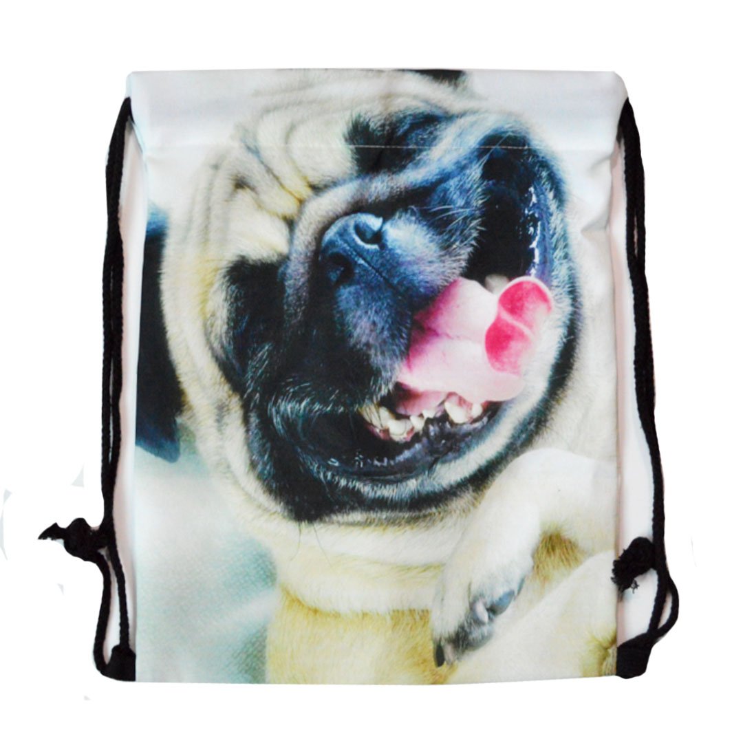 人気特価激安 Monique Kids Cartoon Print Drawstring Bagレディースハンドバッグトートスポーツジムバックパックカジュアルデイパックアウトドアビーチ旅行用ショルダーバッグ B06y5gwtm6 犬 犬 メーカー包装済 Lulu Co Co Il