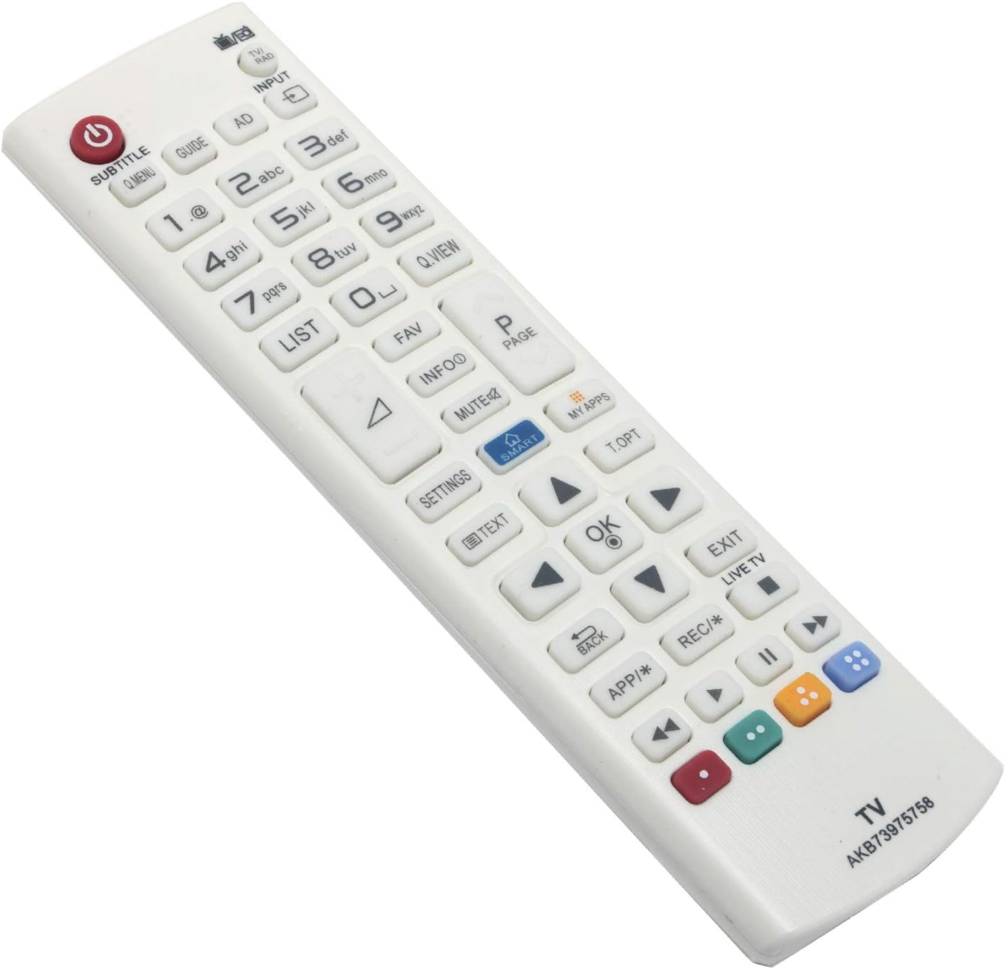 ALLIMITY AKB73975758 Remote Control Replace for LG LED LCD 3D Smart TV 28LB490B 28LB490U 32LB582U 32LB582V 32LF5800 32LF580V 40UB800V 42LB580V 42LB5820 42LB582V 47LB5820 47LB582V 50LB582V - Image 4