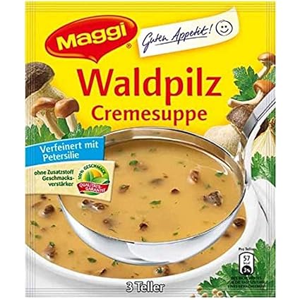 Amazon Com Maggi Guten Appetit Creamy Mushroom Soup Waldpilz Cremesuppe Sauce Mix Seasoning Blend Grocery Gourmet Food