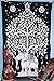 Kayso Elephant Tree Tapestry, White/Black