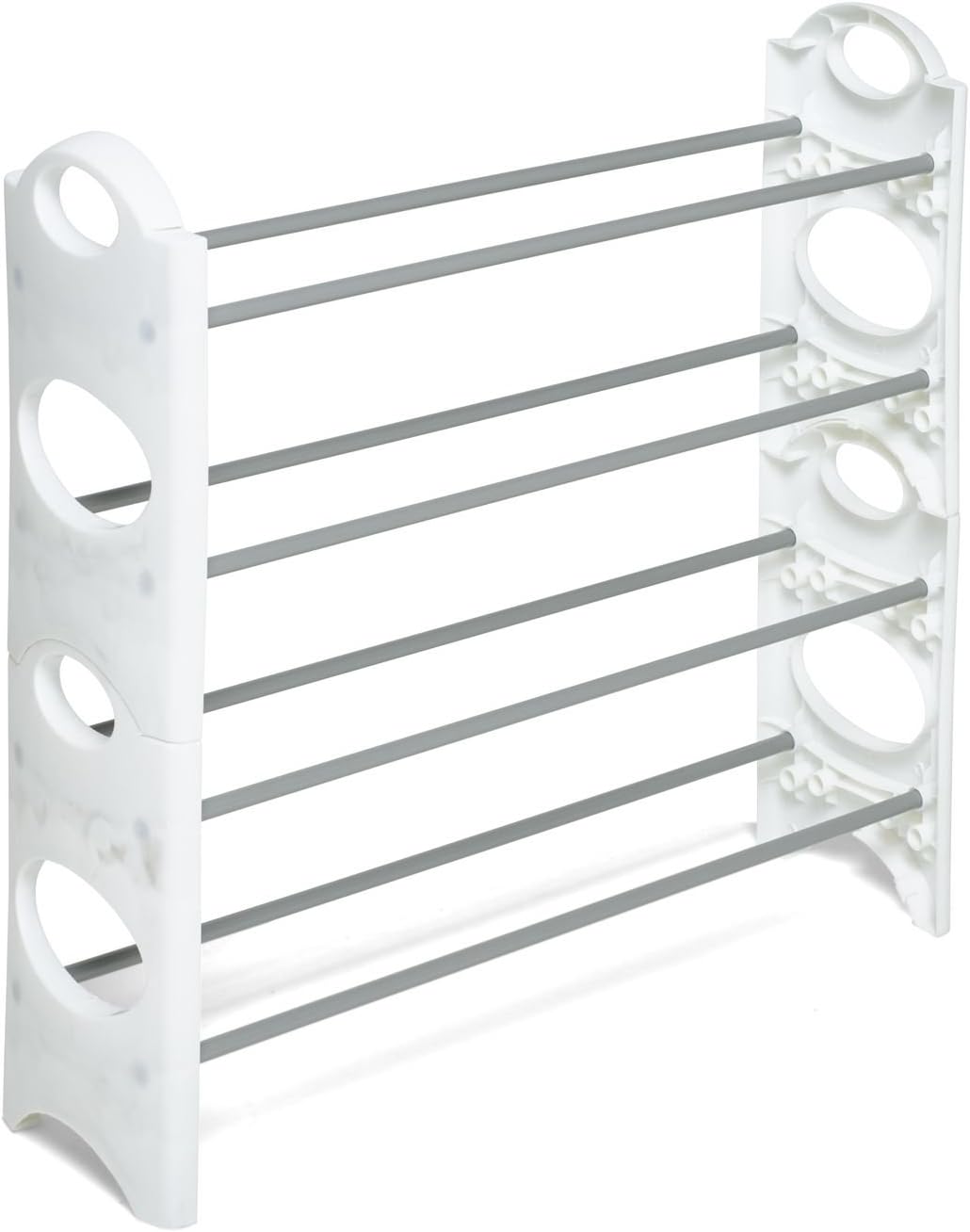 free standing shoe rack on Vinsani 4 Tier Free Standing Shoe Rack Stand Storage Organiser Shelf Home Furniture White Home Kitchen Furniture