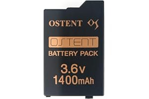 OSTENT Real 1400mAh 3.6V Lithium Ion Li-ion Polymer Rechargeable Replacement Battery Pack Upgraded Version for Sony PSP 2000/