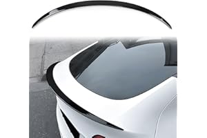 YJMOTOR Fit for Tesla Model 3 Spoiler, Original Rear Spoiler Wing 2017-2023 2024 Tesla Model 3 Rear Trunk Lip, Glossy Black Sporty Appearance Tesla Model 3 Accessories
