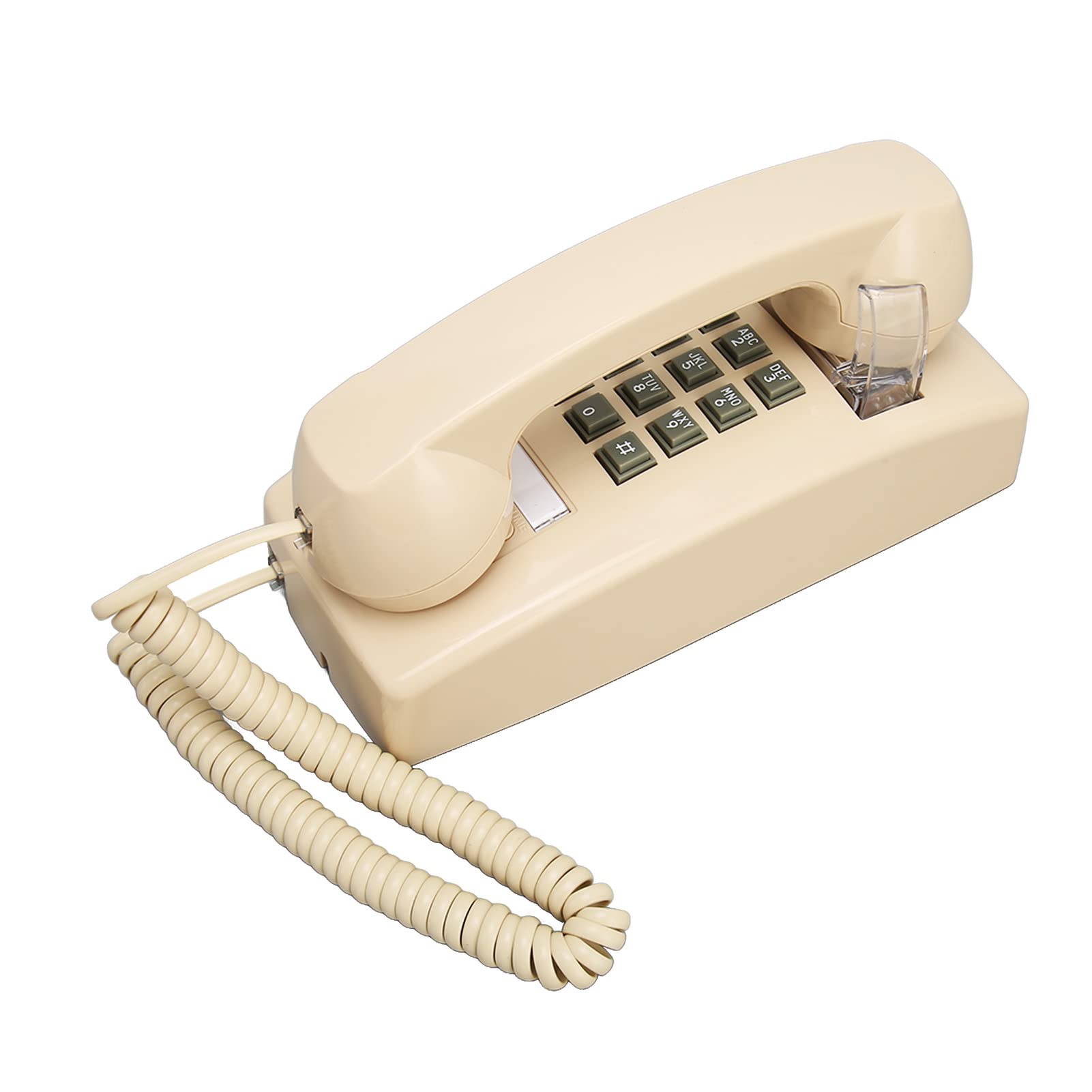 Vintage Retro Telephone with Mechanical Ringing, Wall Mounted Phone with Volume Control for Seniors, Bathroom, Bar, Hotel