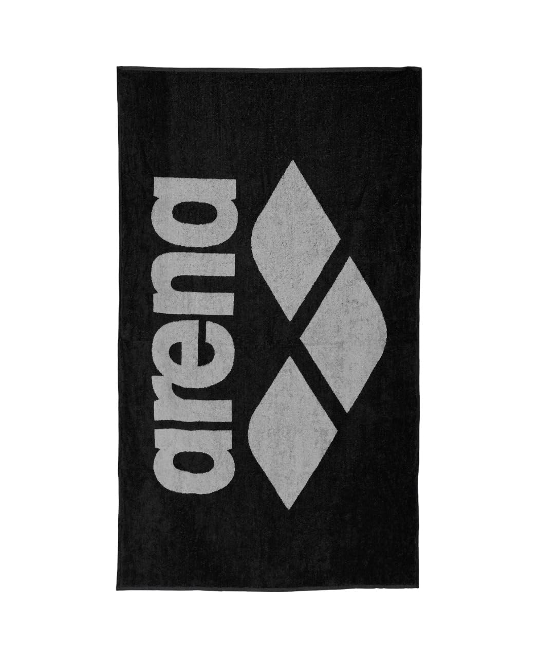 ARENA unisex adult Cotton POOL SOFT TOWEL, Black-grey, One Size UK