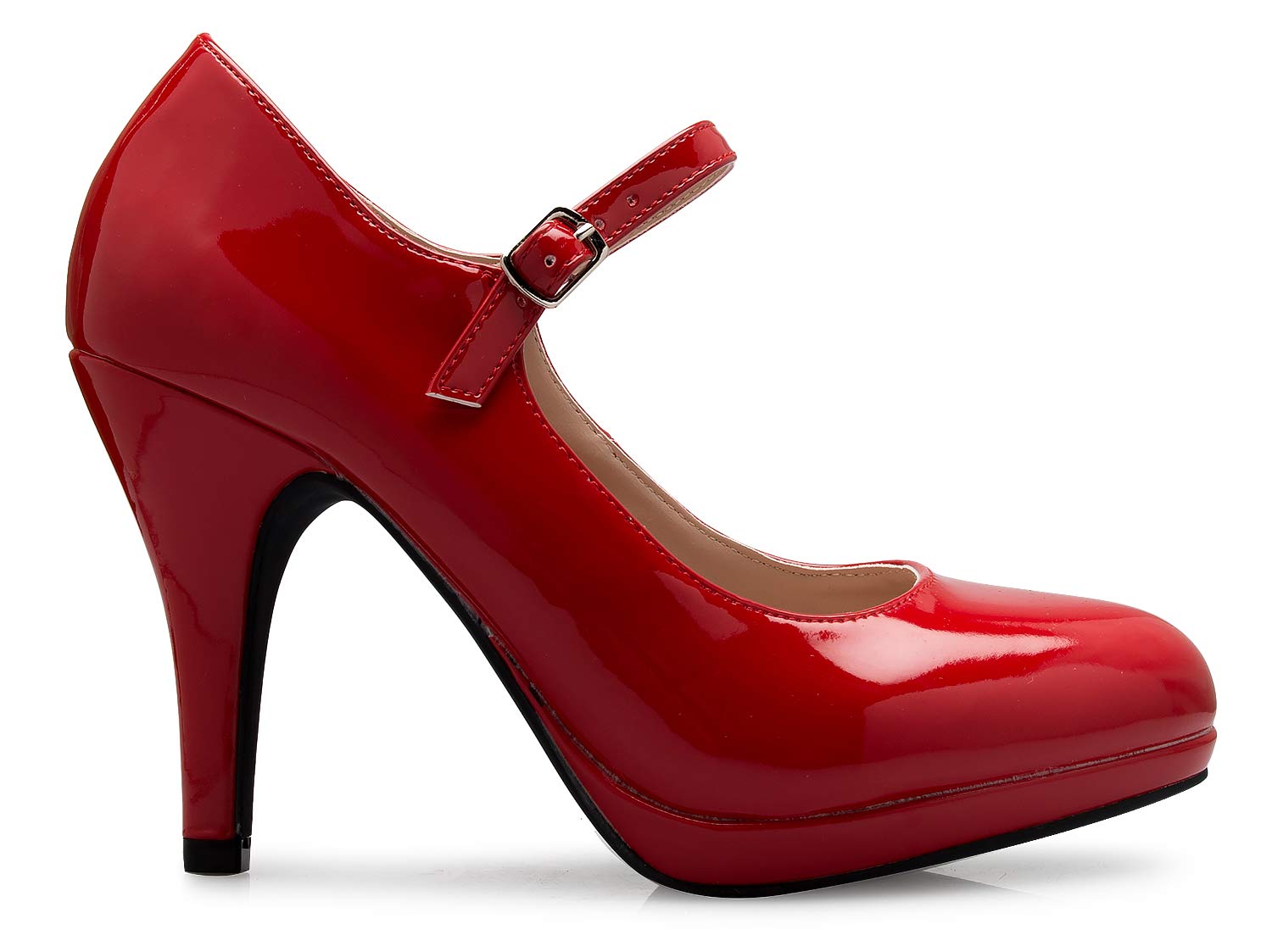 Olivia K Women's Mary Jane High Heel - Cute Round Toe Block Heel - Classic Comfortable Easy Dress Shoe - Image 3