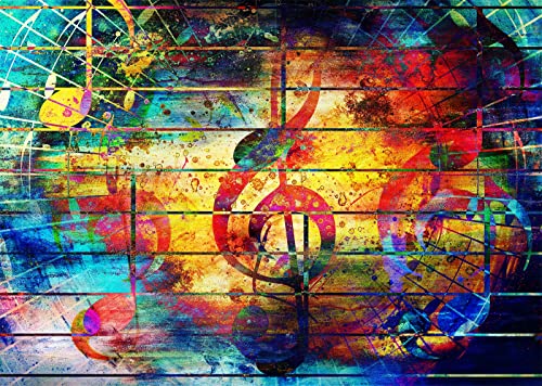 BELECO Music Notation Wall Decor Banner
