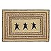 VHC Brands Primitive Flooring Prim Grove Star Jute Stenciled Rectangle 24x36 Rug