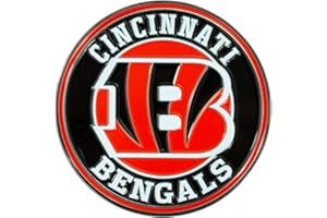 Cincinnati Bengals NFL Metal 3D Team Emblem by FANMATS – All Weather Decal for Indoor/Outdoor Use - Easy Peel & Stick Installation on Vehicle, Cooler, Locker, Tool Chest – Unique Gift for Football Fan