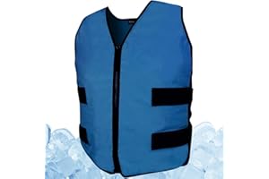 Blobuste Cooling Vest with Ice Packs, Adjustable Reusable Ice Cell Jacket for Men Women, for Outdoor Sports, Work, Hiking