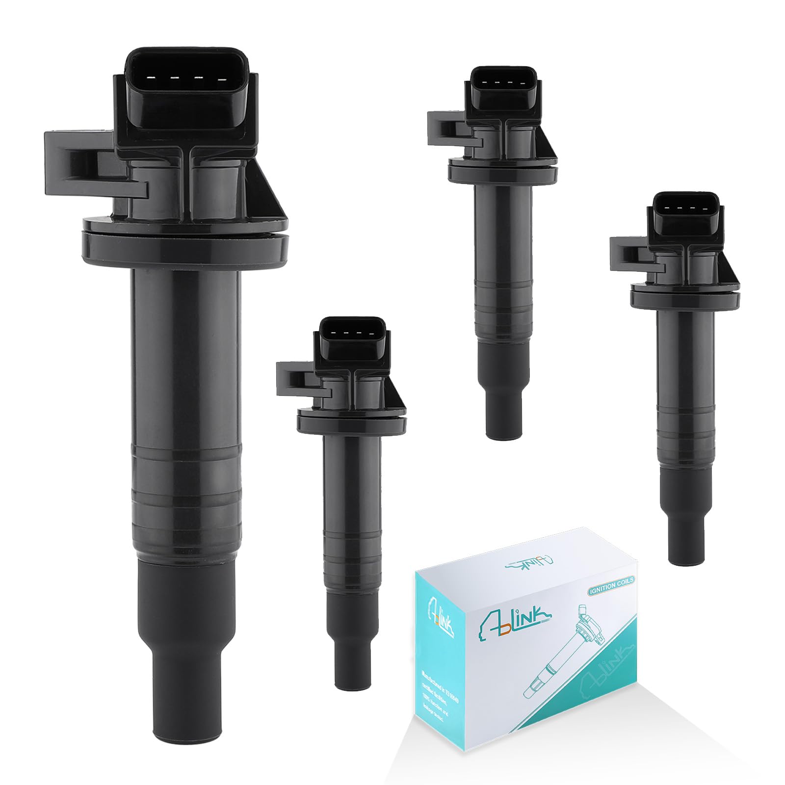 Photo 1 of UF247 Set of 4 Ignition Coil Pack (1.8L L4 Only) For Toyota Celica 2000-2005,Corolla 1999-2008,Matrix 2003-2008,MR2 Spyder 2000-2005,Chevy Prizm 1999-2002,Pontiac Vibe 2003-2008 UF315 C1249