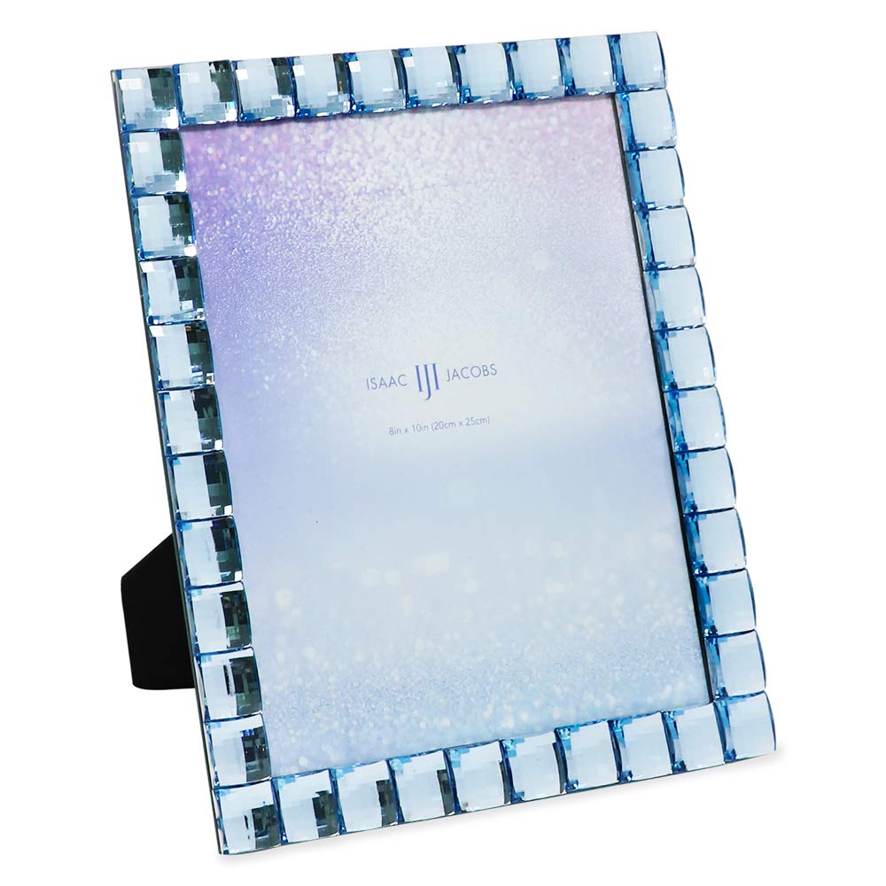Iji Eraser Jewel Photo Frame, Plastic, Light Blue, 8 x 10 cm