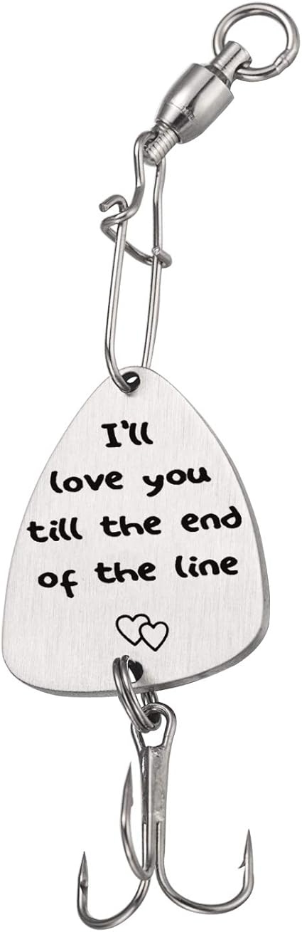 Amazon Com Fainol Fishing Gifts For Men Polished Fishing Lures Gifts For Men Fishing Accessories Gifts For Men I Ll Love You Till The End Of The Line