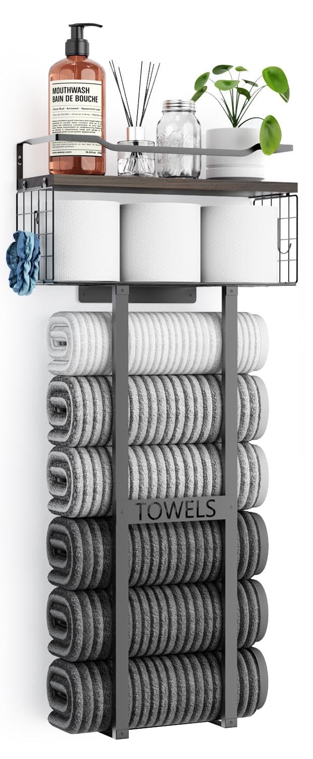 Small Bathroom Towel Holder Storage Aetyord Large Towel Rack
