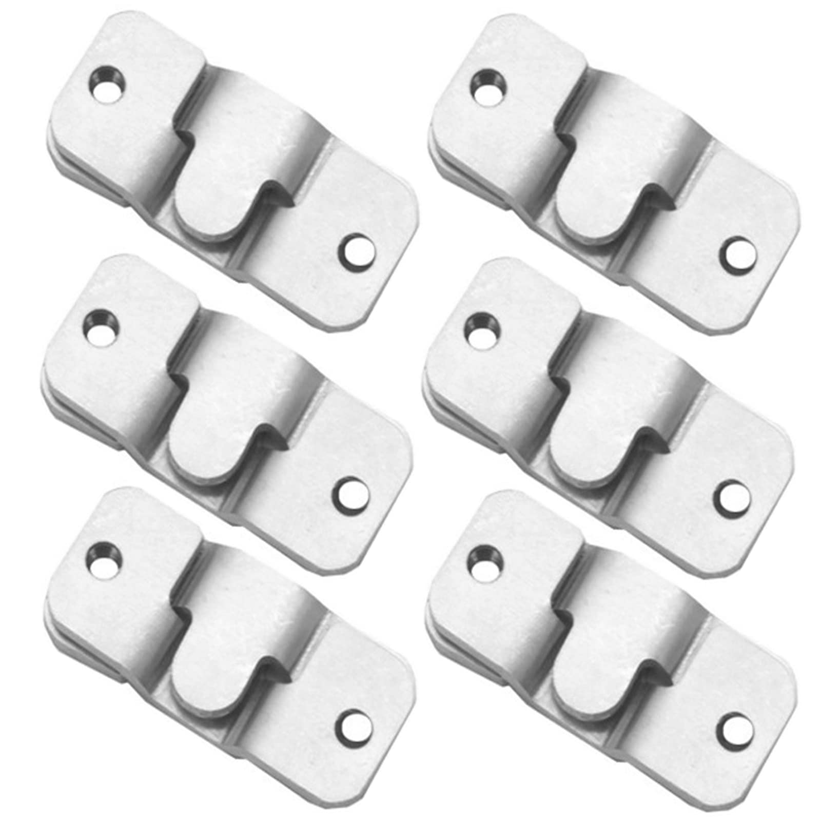 5WYOUKE 額縁吊金具 6組セット ステンレス製 額縁フック 壁掛け フック 吊り下げ金具 目立たない 絵画 写真フレーム 装飾アイテム 時計 鏡 服掛けに適用 取り付け簡単 多機能 額縁工作用金具（4.4×1.9cm）商品画像