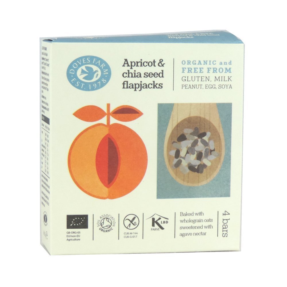 Doves Farm Apricot and Chia Seed Flapjack, 7 X 4 X 35G