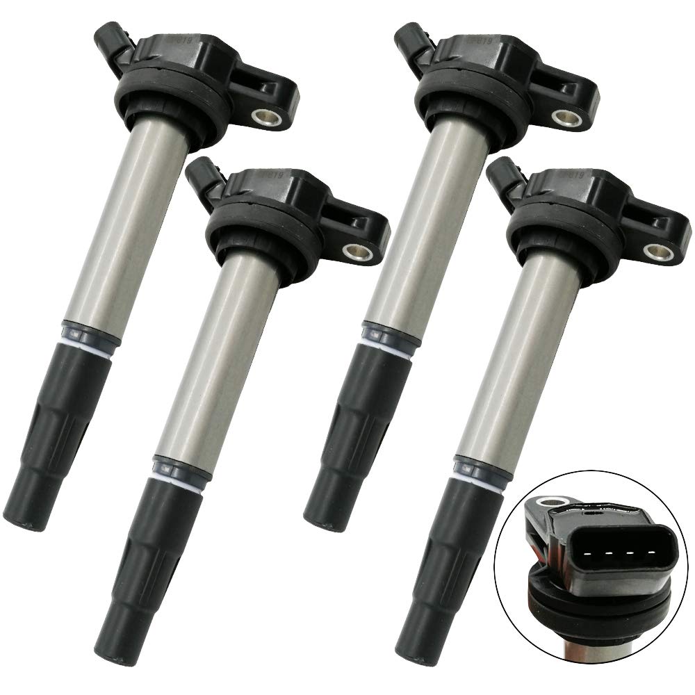 Automotiveleader 4Pcs 9091902258 Ignition Coils Pack for Toyota Prius Prius V Corolla Matrix