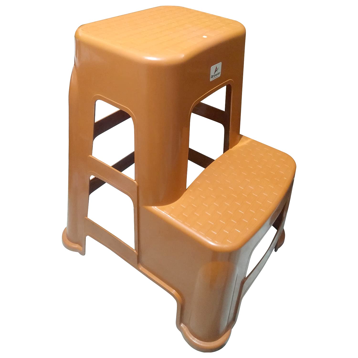 ANJWAR Step stools for Home/Plastic Ladder Stool (Orange, Standard