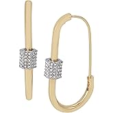 AllSaints Women's Pavé Carabiner Hoop Earrings