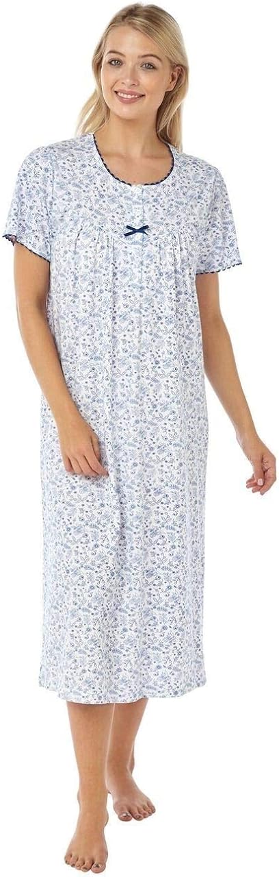 button through nightdress