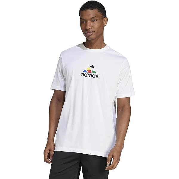 adidas Originals Mens All Over Print Logo T-Shirt, Wonder White/Multicolor,  X-Small | Amazon.com