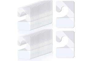 Telooco 1000Pcs Hang Tabs Clear Adhesive Hanging Tabs Foldable PET Storage Hooks Retail Plastic Sticky for Business Shop Display (1.65 x 1.06 in)