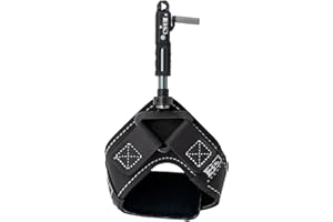 B3 Archery King Single-Caliper Wrist Strap Archery Compound Bow Arrow Release Aid Trigger w/Adjustable Travel, Roller-Sear Blackened Stainless Steel Jaw, Standard Wrist Strap