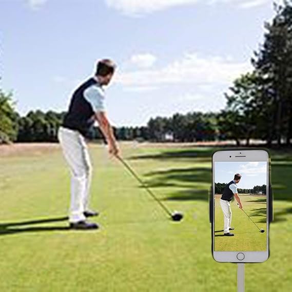 VVHOOY Golf Phone Holder,Golf Swing Record Universal Smartphone Holder
