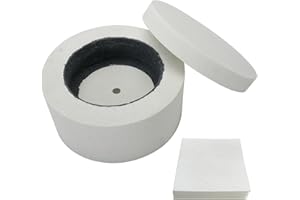 YaeTek Large Microwave Kiln Glass Jewelry DIY Tools Professional for Glass Fuseworks Beginner's Fusing with 10 Pieces Microwave Kiln Paper